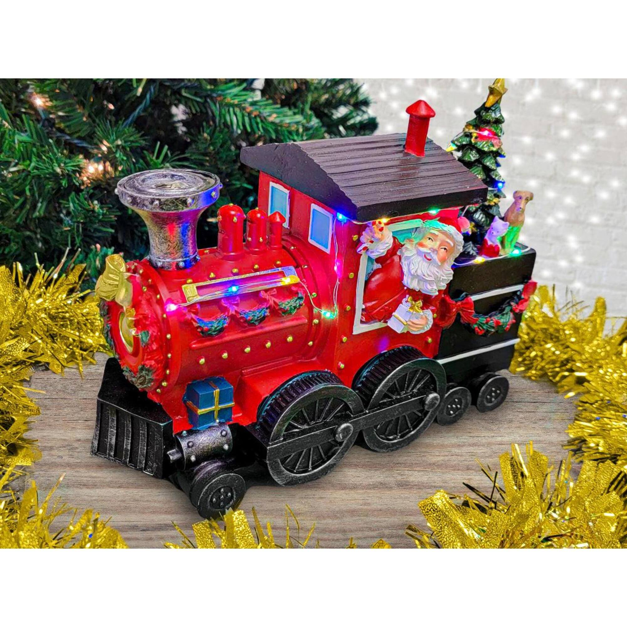 Wizardi 20" Christmas Village Train with LED Lights